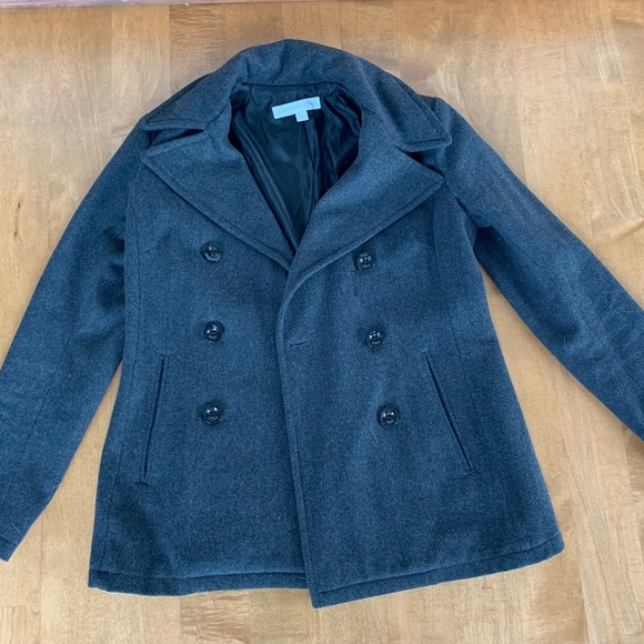 Last call! New York & Co warm charcoal gray blazer style jacket XS, EUC - Picture 1 of 2